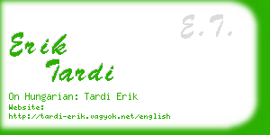 erik tardi business card